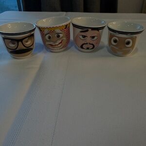 Nescafé Arabiana Character Face Ceramic Espresso Cups Set